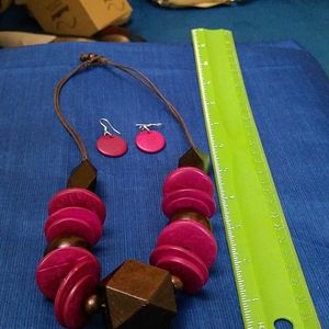 Wooden necklace